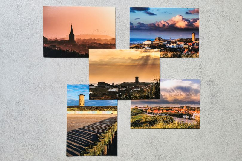 5 verschiedene Postkarten von Domburg, paket 2