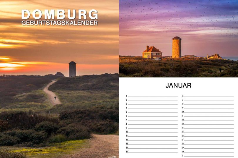 Domburg Verjaardagskalender (Duits)