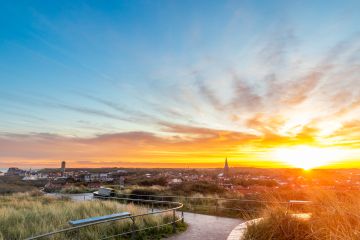 Der hohe hill in Flammen