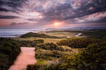 Sonnenaufgang in den Dünen von Domburg