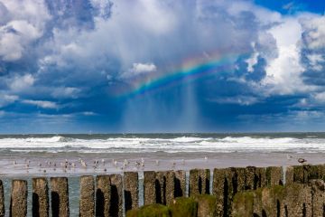 Stormachtige dag op het strand van Domburg 0325